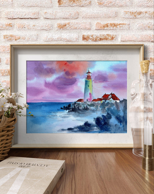 Colorful Land | Original Watercolor Painting 36 x 26