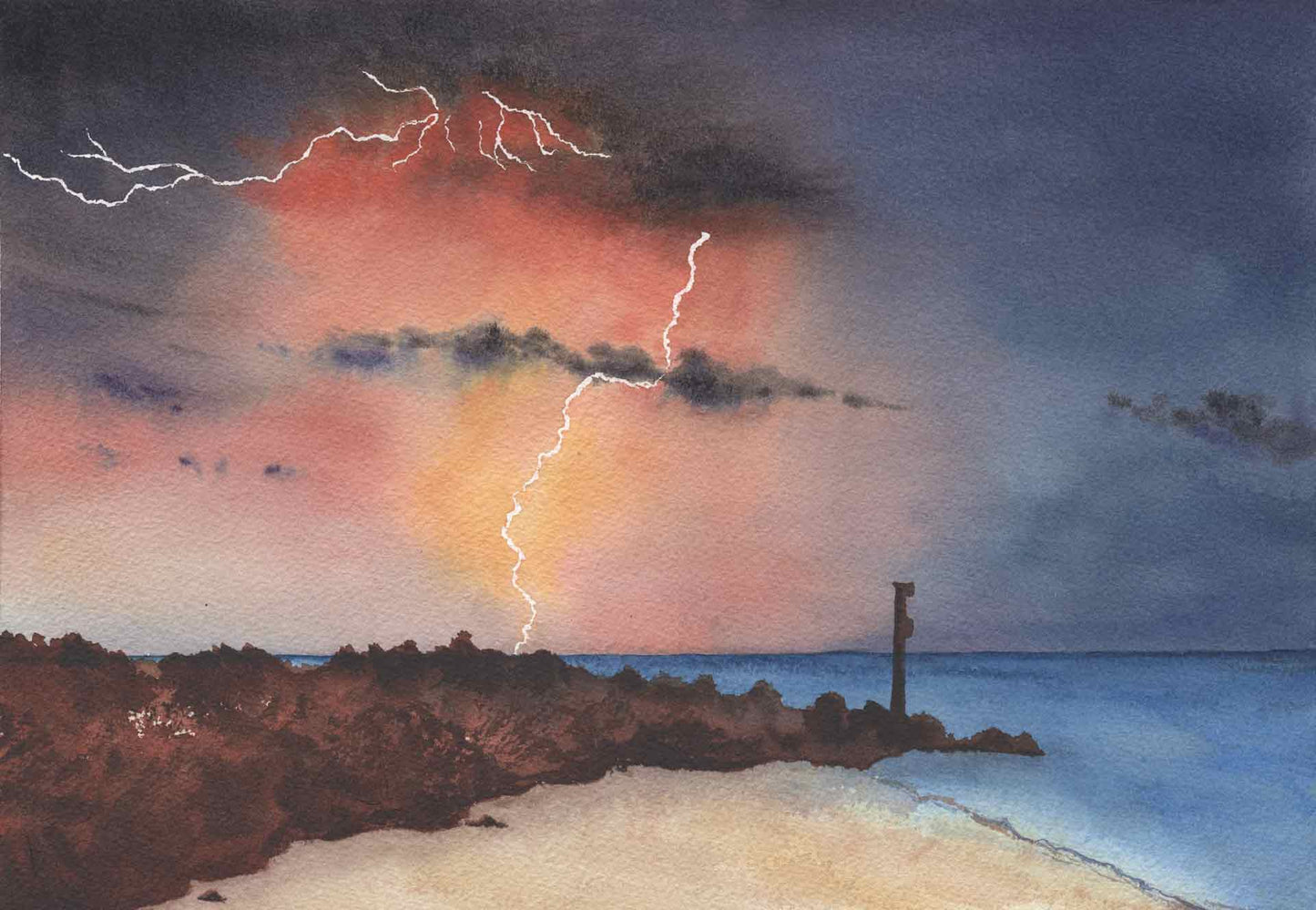 Stormy Coast (Original Painting)