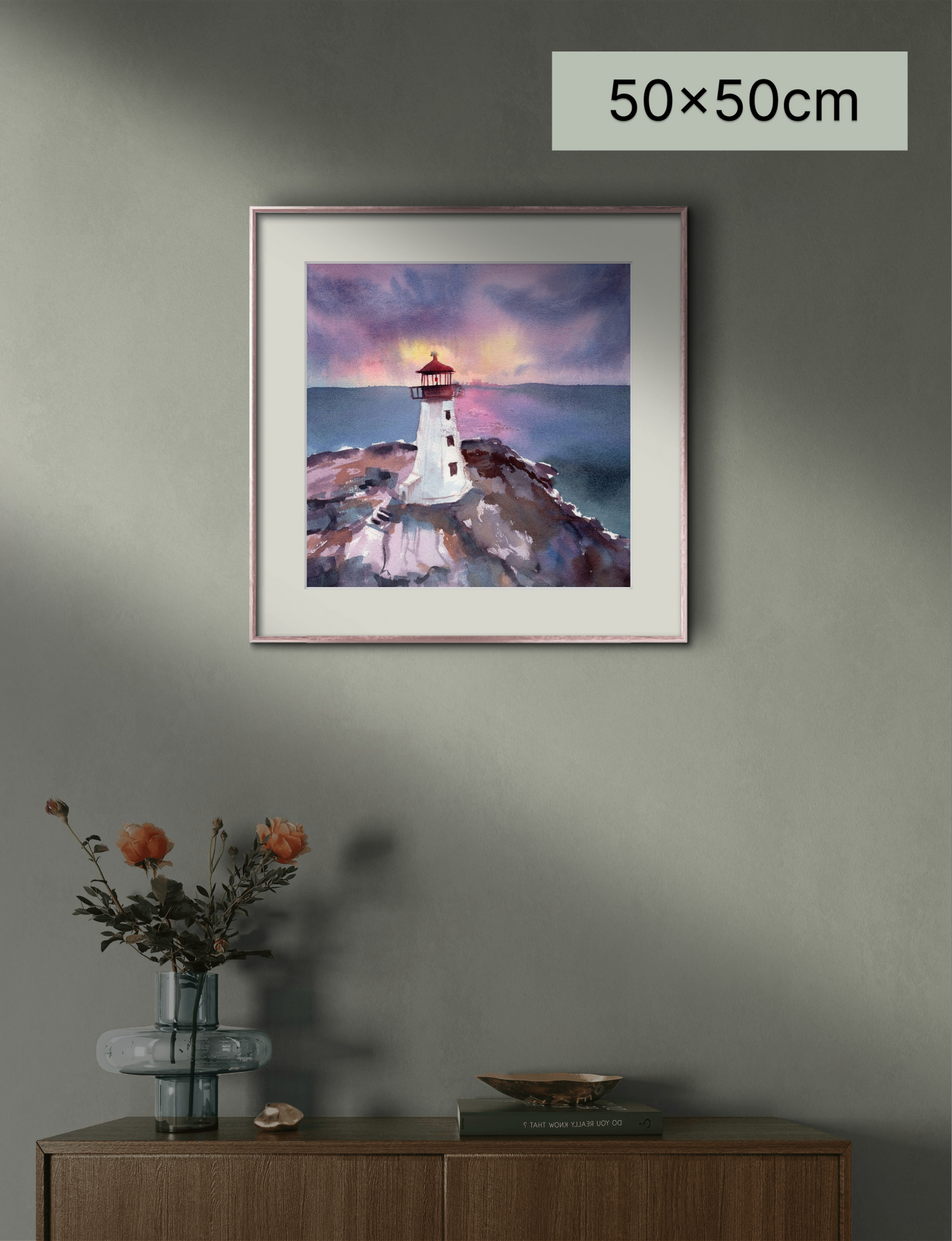 Sunrise Lighthouse Haven (Print)