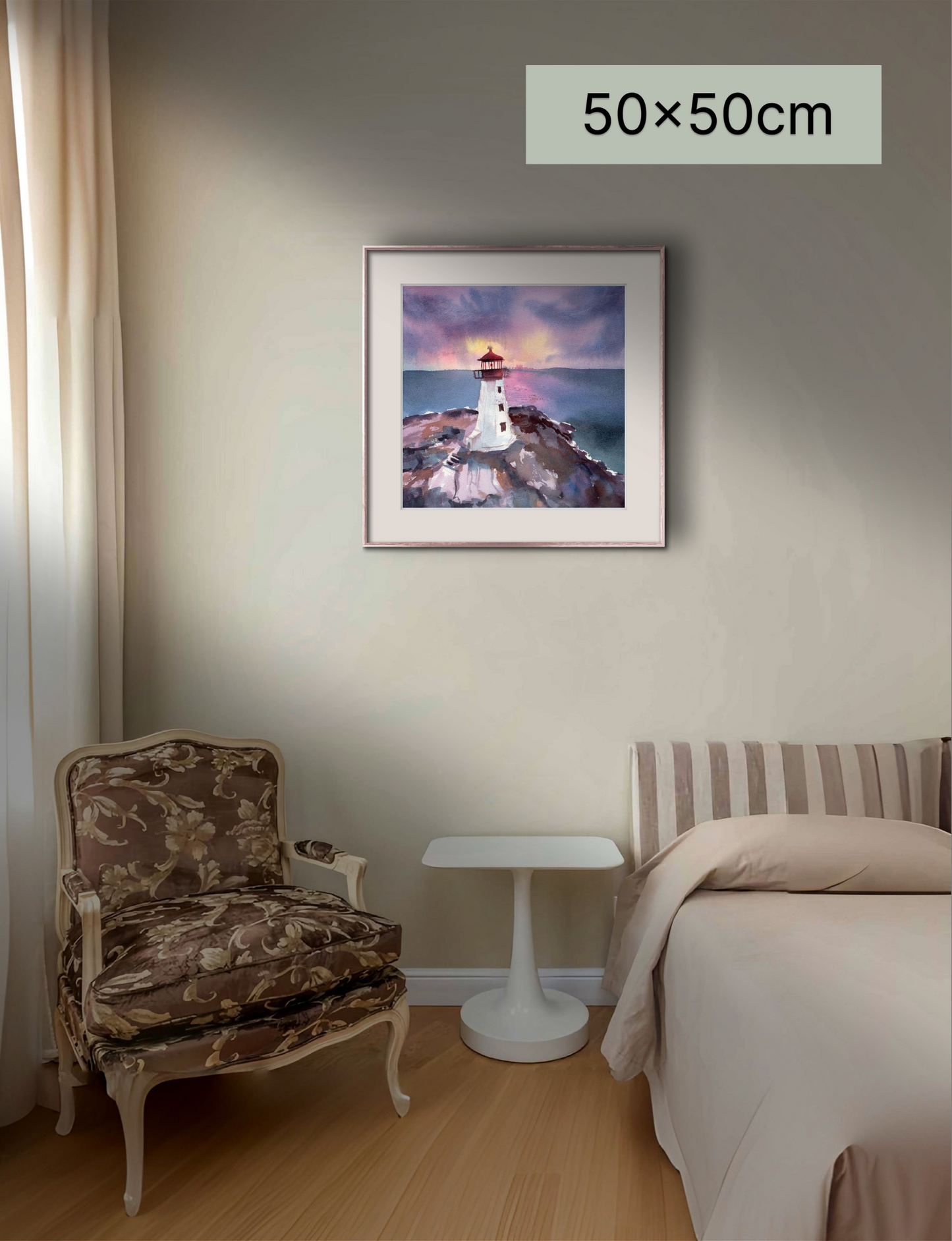 Sunrise Lighthouse Haven (Print)